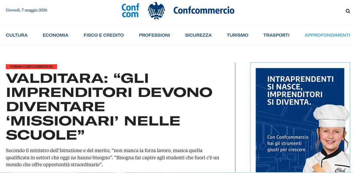 Temo mi sfugga qualcosa.
E' cambiata la ragione sociale del MIM?
Si è passati da un ministero che deve garantire l'istruzione pubblica a una centrale di reclutamento di "forza lavoro" a servizio delle "categorie"?

PS: ottima anche la pubblicità sulla dx, non è mai troppo presto.