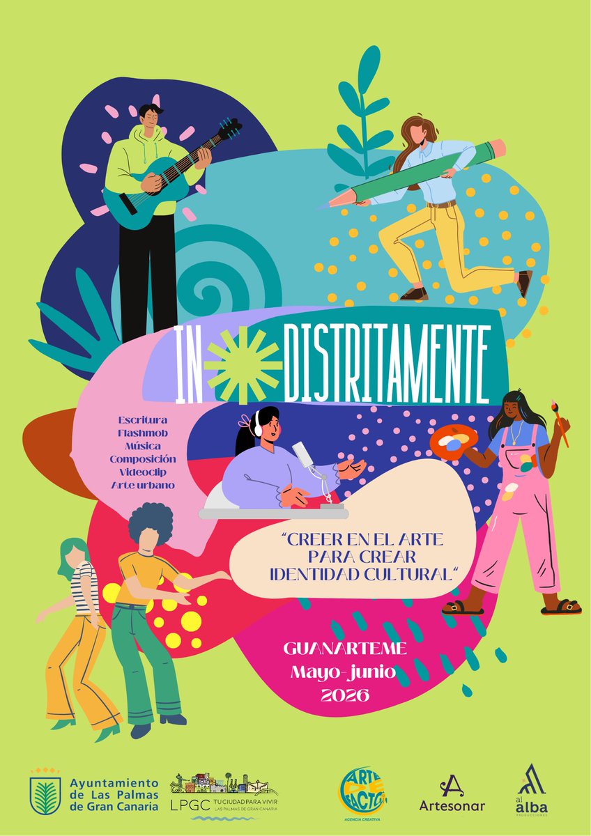 AlAlbaProd_'s tweet photo. ¡Vuelve "Indistritamente"! Vecinos de Guanarteme, ¡nos vemos en nada! 
Muy pronto, los detalles 🤗 https://t.co/exDVRgBuwG