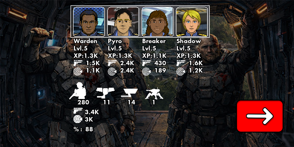Indielligent's tweet photo. Very well-trained strike team with an 88% hit ratio. 

They barely missed a shot. 

Congratulations. https://t.co/CV27FBnXOG