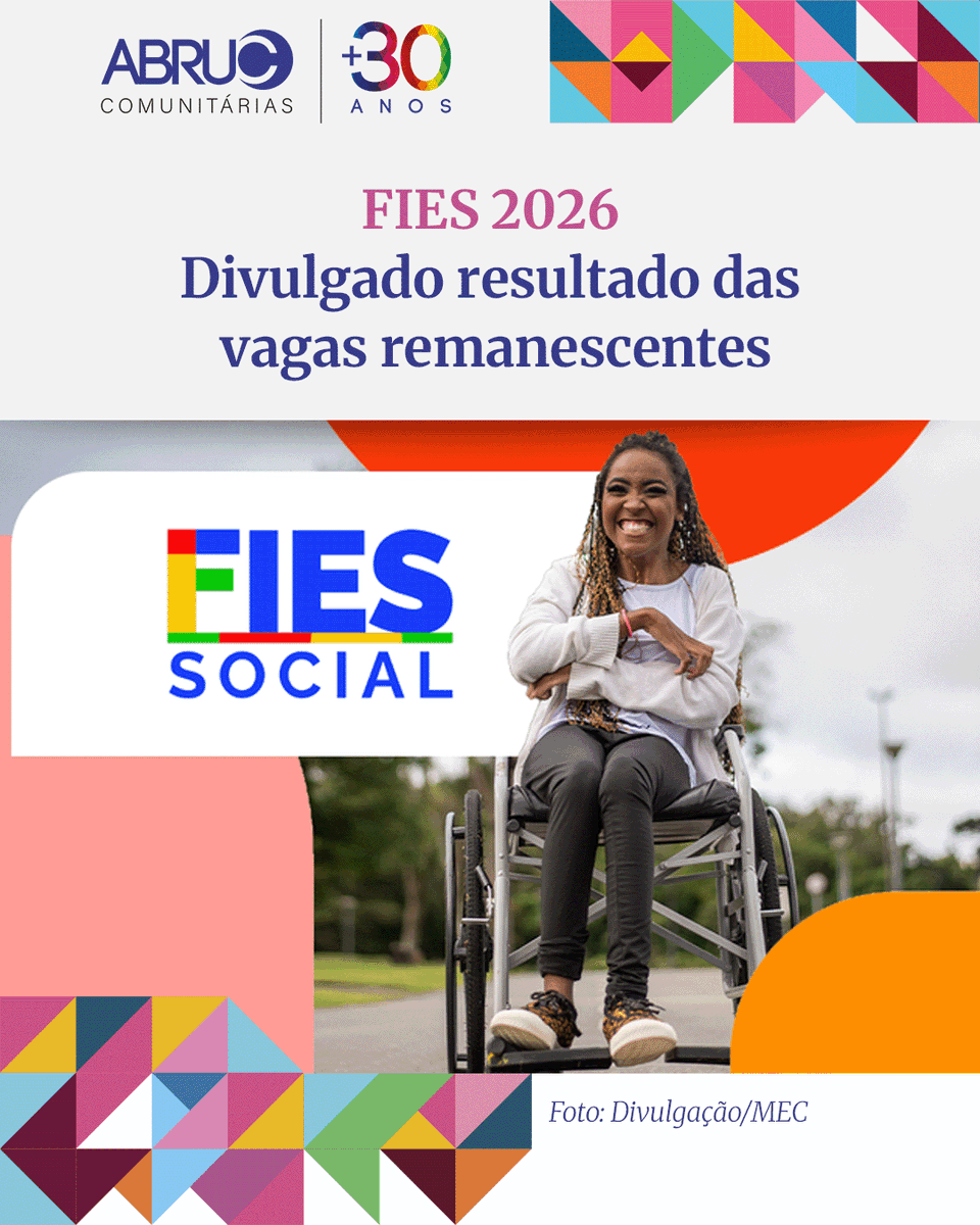 ABRUC's tweet photo. O MEC divulgou, nesta quinta-feira (7), o resultado do  processo seletivo com oferta de vagas remanescentes do FIES, referente ao primeiro semestre de 2026. 

📌Acesse o Portal Acesso Único: https://t.co/R8rxyF1Mg5
📌Mais informações: https://t.co/QhvIcqZ54j https://t.co/lCWYJZLIhV