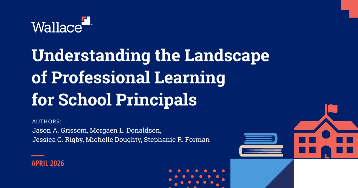 WallaceFdn's tweet photo. Nearly two-thirds of principals say they’re satisfied with their professional learning overall, but about half also say they don’t have enough opportunities. Read more in a new report from Vanderbilt University. https://t.co/4B4tBPQTso https://t.co/yYzDPDHDpy