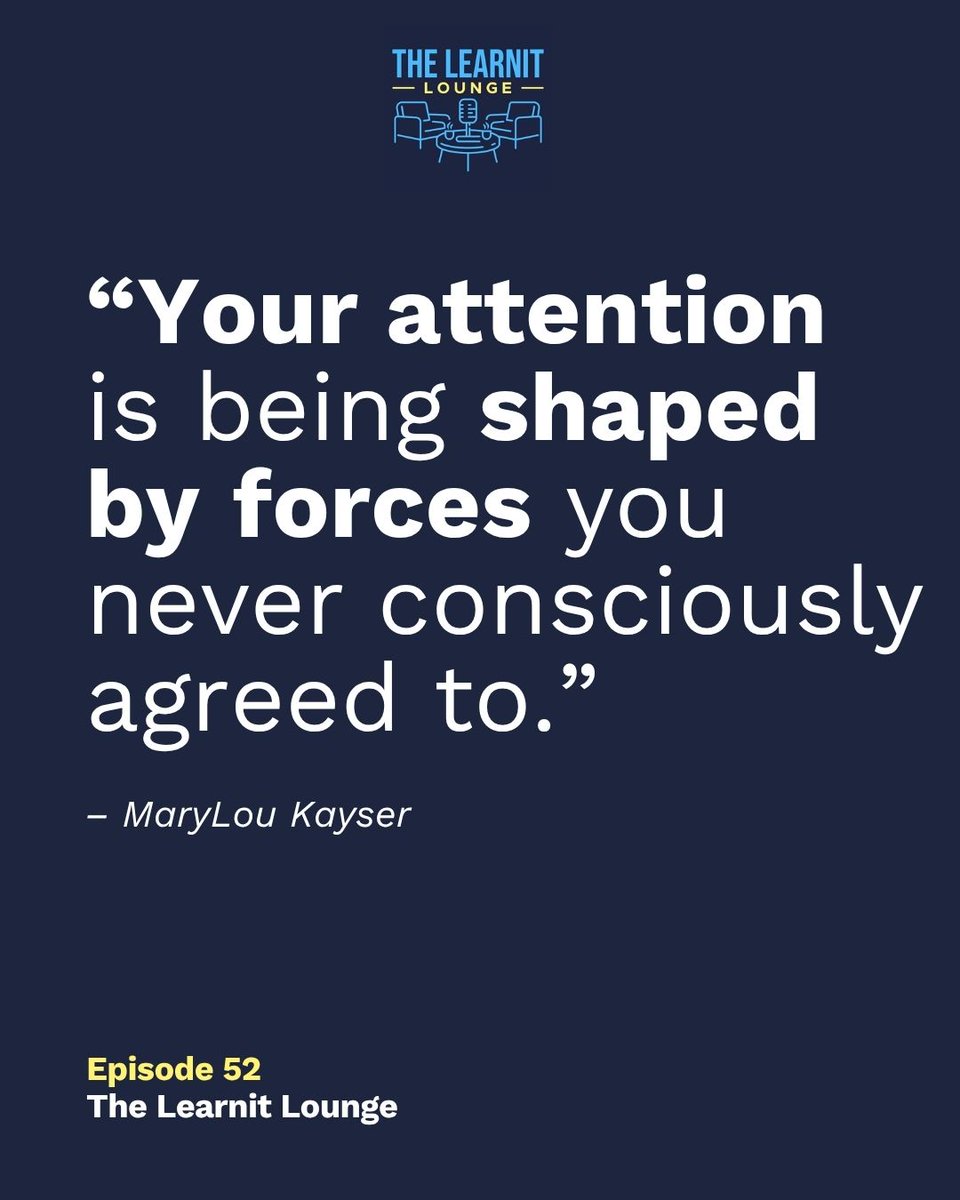 learnitanywhere's tweet photo. In this episode of #TheLearnItLounge, we sat down with MaryLou Kayser, MAT, author of It’s Not You, It’s the Algorithm.

Watch the episode and let me know what stood out to you - https://t.co/2LBdW7IpHp https://t.co/QO16rJA4TA