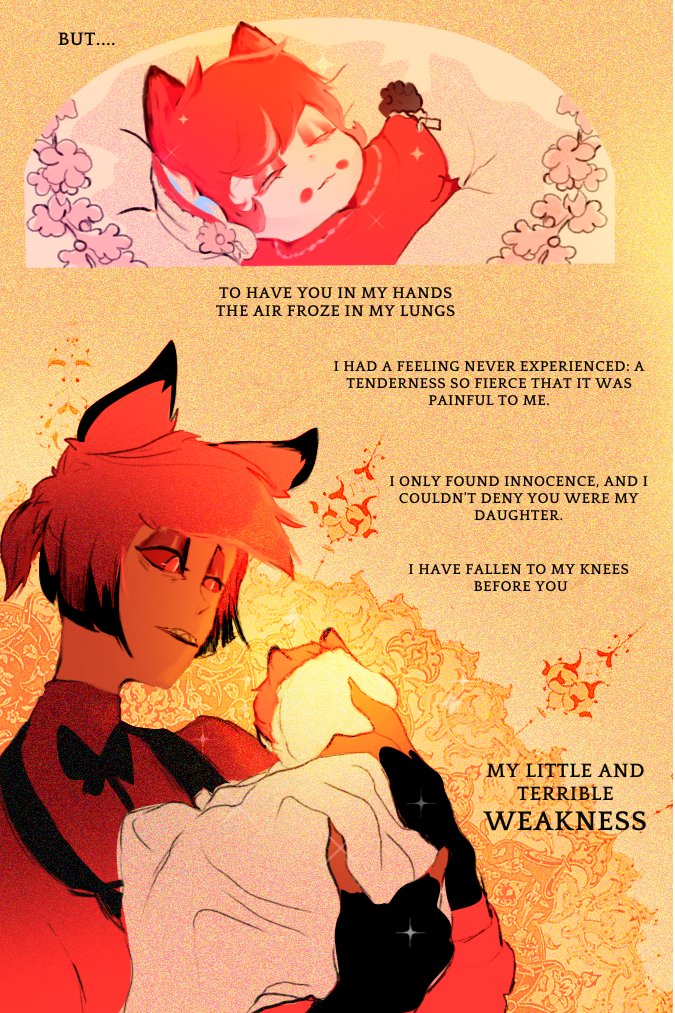 The daughter of Alastor and Lucifer #radioapple #alastorxlucifer