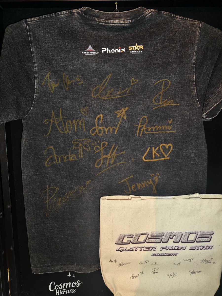 Three years have quietly passed, and walking alongside COSMOS as they grow has been my most precious blessing.❤️🫂✨️

This signed shirt is far more than just a gift — it carries their sweat, hard work, and the treasured memories we share. It has silently witnessed every step of