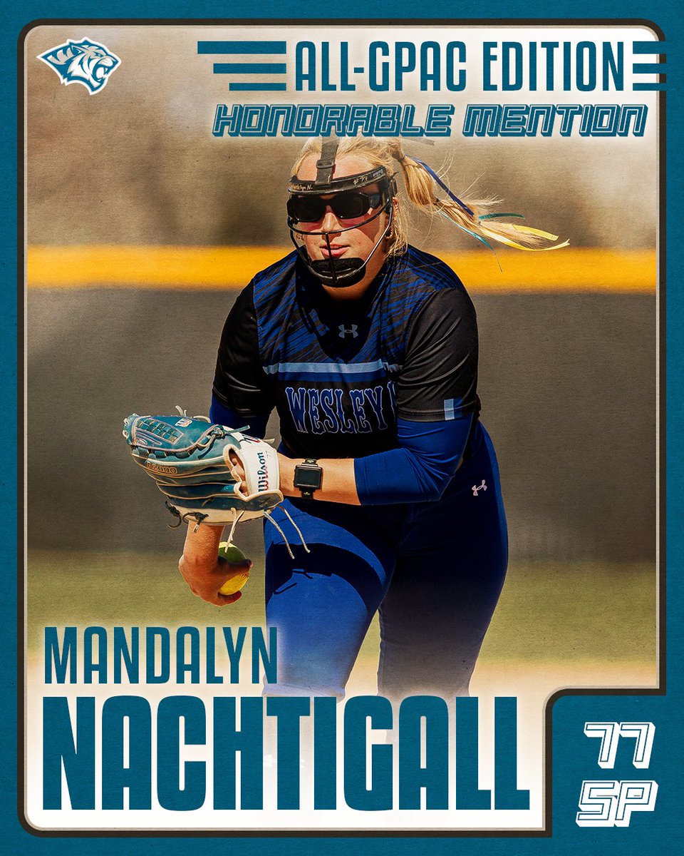 DWUSoftball's tweet photo. 🏅 𝐇𝐎𝐍𝐎𝐑𝐀𝐁𝐋𝐄 𝐌𝐄𝐍𝐓𝐈𝐎𝐍 𝐀𝐋𝐋-𝐆𝐏𝐀𝐂

🥎 Mandalyn Nachtigall, Pitcher, Sophomore

📈 13-6, 118.0 IP, 4.15 ERA, 1.70 WHIP, 88 K https://t.co/GeMCOhfPMJ