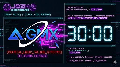 JSMZproduction's tweet photo. I’m done with platform injustices and silent triages. @GMX_IO ignored a critical warning; now I protect the community. Full disclosure of the Stale Signature.
@zachxbt @officer_secret @rektnews @immunefi #GMX #DeFi #GhostService https://t.co/MqAytBx3lk
