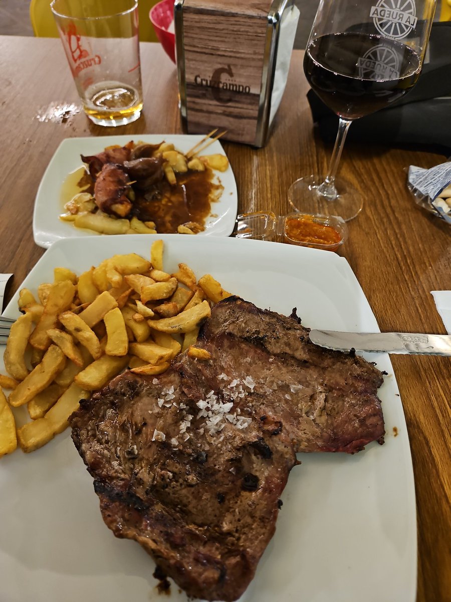 Y un buen vinito para acompañar