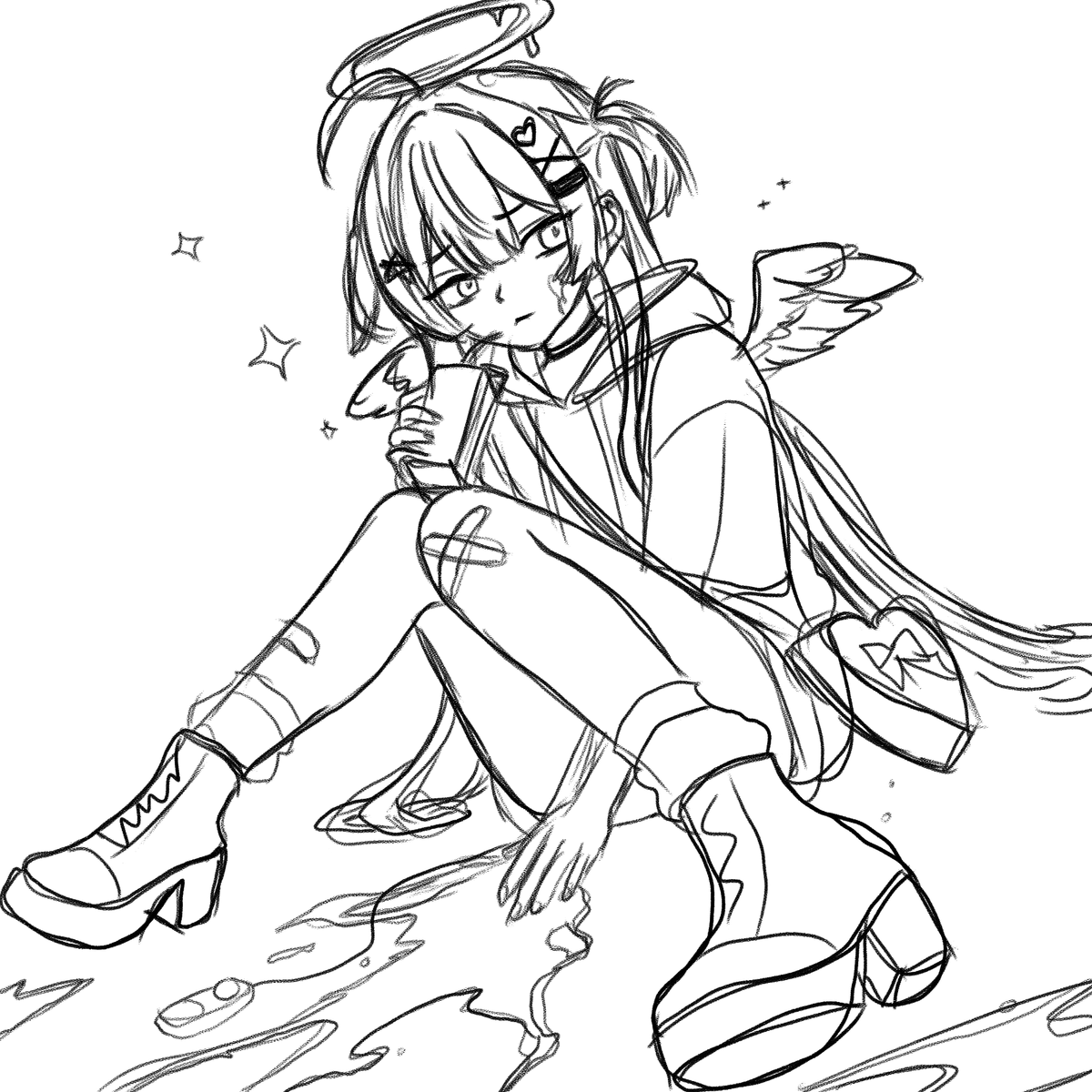 _P973's tweet photo. Some sketches are just meant to be started and never finished~✩ https://t.co/IHFMSLyFNW