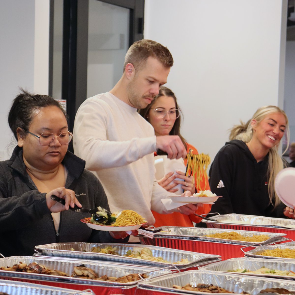 ClaimDOC_RBP's tweet photo. Today, we’re celebrating AAPI Heritage Month with a catered lunch from Teriyaki Madness! It’s a small but meaningful way to recognize and appreciate the rich cultures, contributions and perspectives of Asian American and Pacific Islander communities. 

As a company that values diversity, we’re grateful for any chance to celebrate the people and traditions that help shape our communities and our workplace.

#ClaimDOCculture