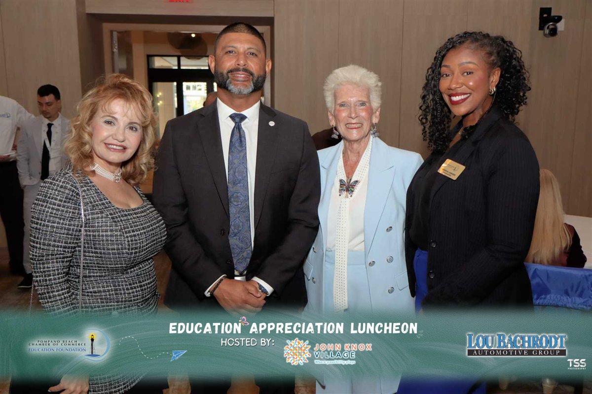 BrowardEdFound's tweet photo. BEF President &amp; CEO James A. Knapp attended the @PompanoChamber ’s Education Appreciation Luncheon alongside @BrowardSchools Superintendent Dr. Howard Hepburn and fellow community leaders to celebrate outstanding educators shaping the future of Northeast Broward County. https://t.co/KV22mlJs51