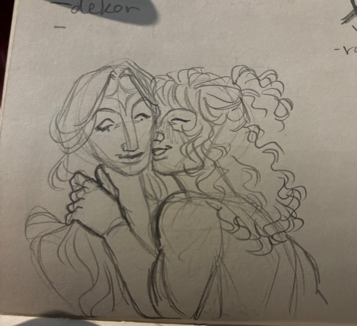 Two Vania and Nya ship doodles I drew in between lectures this