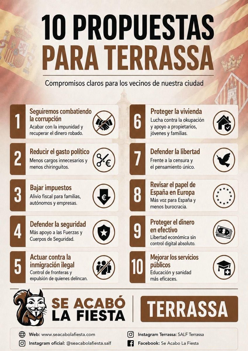 Corruptos… temblad
#Terrassa