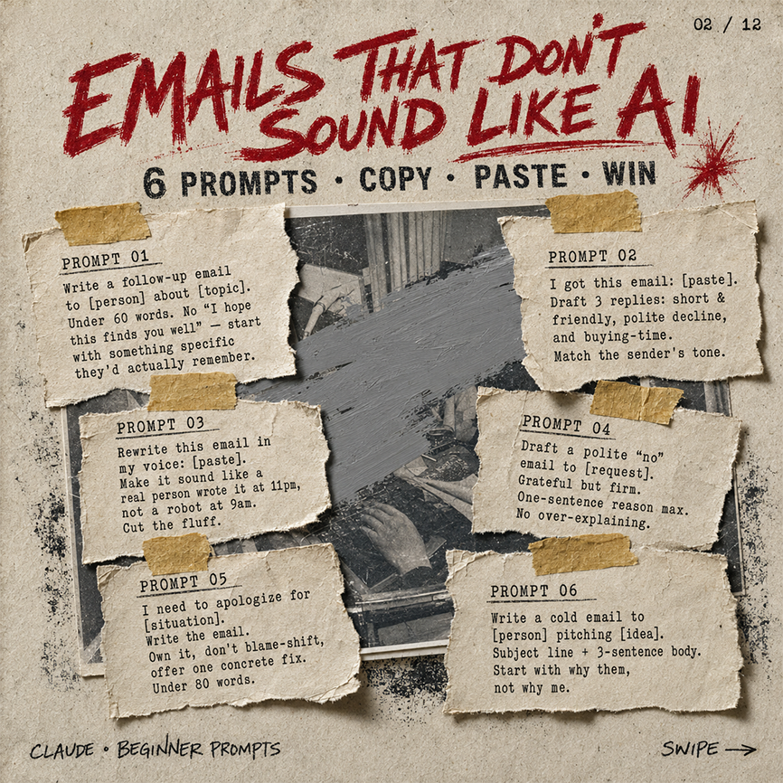 Gritty Email Prompts Carousel Slide
