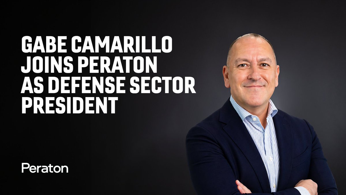 PeratonCorp's tweet photo. Peraton is pleased to welcome Gabe Camarillo as President of the company's Defense sector, where he will spearhead initiatives to deliver advanced, mission-specific solutions for U.S. warfighters and allies operating in highly contested environments.

“We are excited to welcome Gabe to the Peraton team,” said Peraton President and COO Bob Genter. “His rare combination of senior government service, defense acquisition expertise, and industry leadership makes him uniquely positioned to drive our Defense sector forward. Gabe’s deep understanding of the warfighters’ needs and his track record of delivering transformative modernization initiatives will be invaluable as we continue to develop and deliver the most advanced, mission-critical solutions on which our customers depend.”

Read the full press release here: https://t.co/8J5UWe7pq7