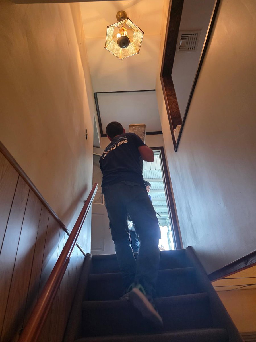 sharpvanlines's tweet photo. 🏠
Padding down first.
Measure the turn.
Lift, tilt, pause, adjust.
Then keep moving. 🚚
📦🏡
#SharpVanLines #MovingDay #FurnitureMovers #HandledWithCare https://t.co/LDBiyYvX80