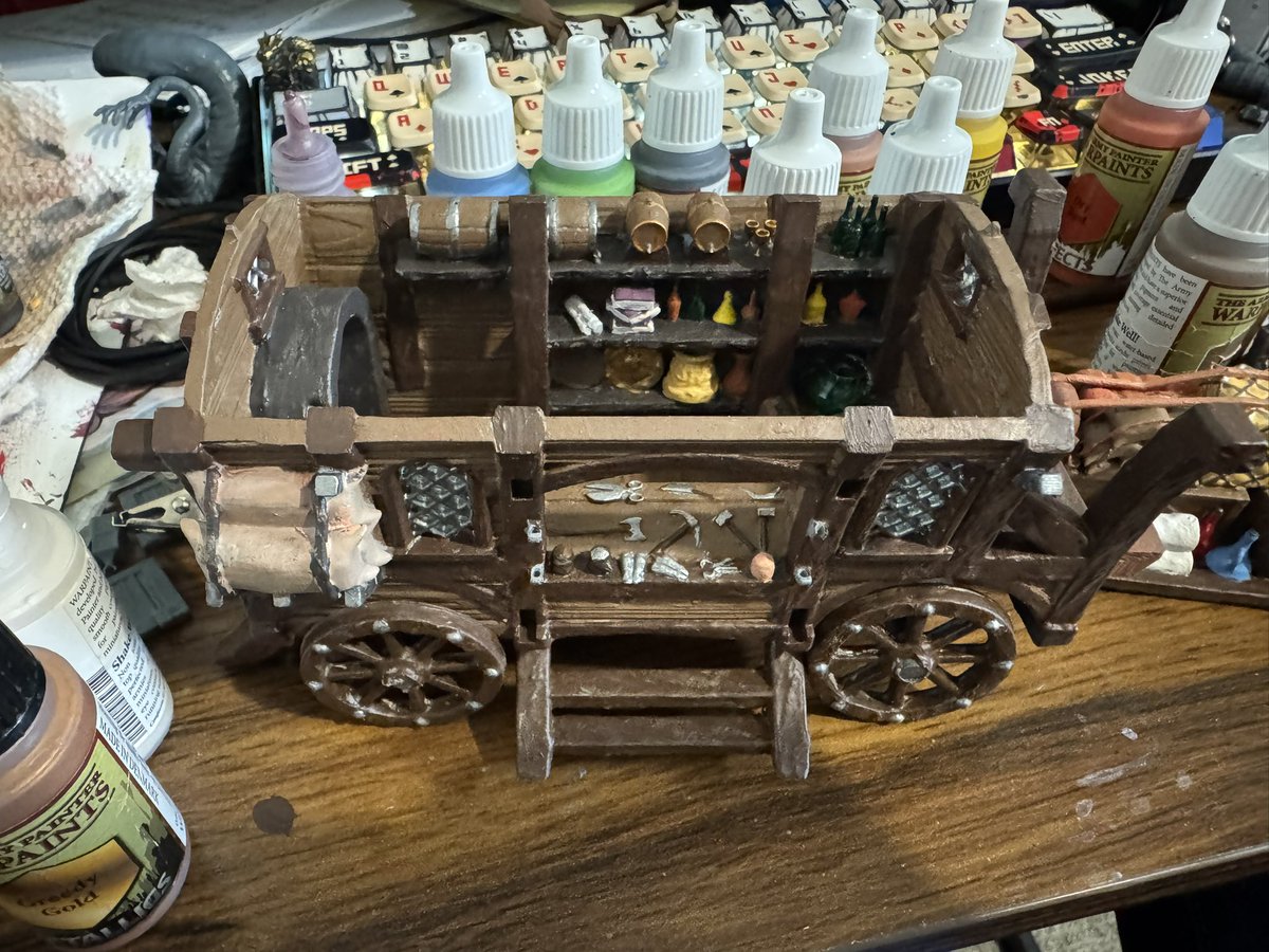 More 3D printing and painting!
Lil wagon for the D&amp;D party