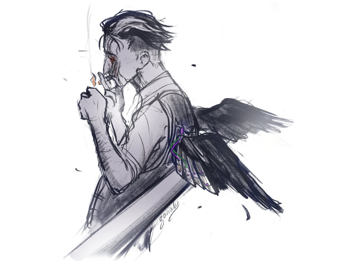 Lilioti20's tweet photo. Common Raven. animals au 1/? 

Or a snake? A rat? A shark? Or a jackal? ◔‸◔? What do you think? #silco #arcane #vander #vanco #zaundads https://t.co/4L9kwwf60b