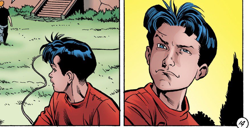 REDR09IN's tweet photo. tim drake &amp; his red shirts.. https://t.co/JWN7Lw2ZEO