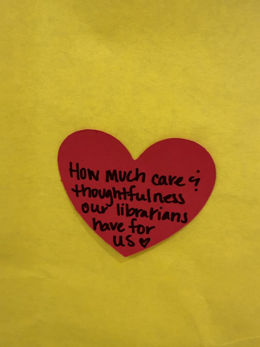 BernadetteJT's tweet photo. Celebrating School Library Month @WalnutGroveHS in the @WGHS_LAIR I love how these students feel supported and welcome by our @PISD_Libraries librarians! https://t.co/vnaUdK8Qa6