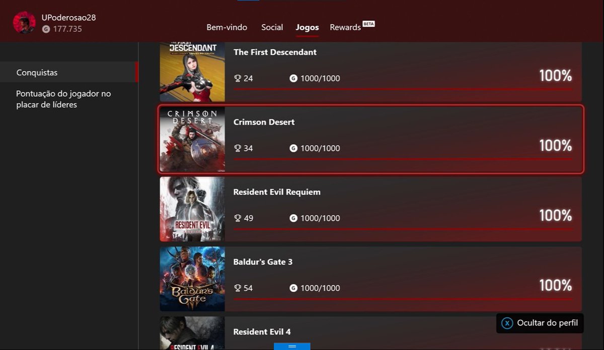 UPoderosao's tweet photo. deveria ter faz tempo poder só mostrar os jogos 100%, mas blz
agora só falta separar conquistas de DLC https://t.co/tgmGQ39L4x