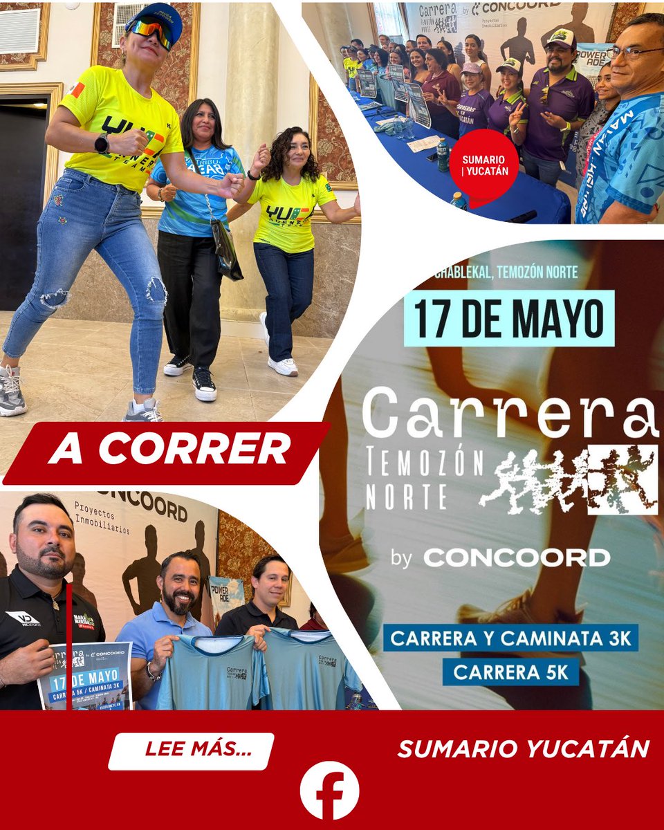 sumario_yucatan's tweet photo. 🏃🏽“¡EN SUS MARCAS, LISTOS… YA! A CORRER POR TEMOZÓN NORTE”🏃🏻♀️➡️: https://t.co/hv3oQW98c7
#ConcoordProyectos
@ViveDeporteMX
@AyuntaMerida
@DeportesMerida_
@IDEY_oficial
#Carrera
#deporte
#recreacion
#familiar
#solidaridad
#meridayucatan
#periodismohiperlocal https://t.co/y6a8wMKLtL