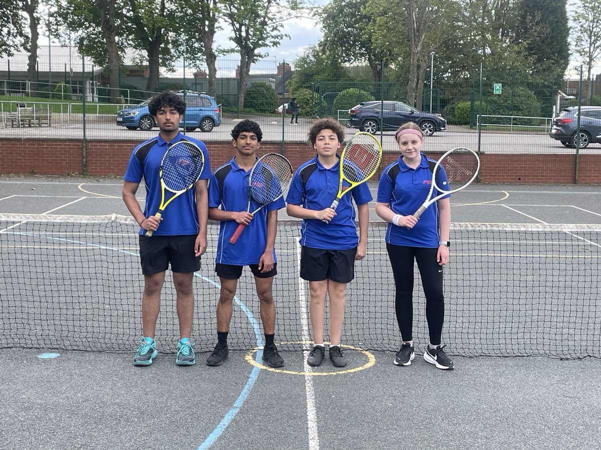 PEstmca's tweet photo. Tennis season is back! Great to see the STM Y10 and Y8 tennis teams in action in the Staffordshire schools league yesterday. 🎾 @StThomasMoreCA https://t.co/lwOFLziBU2