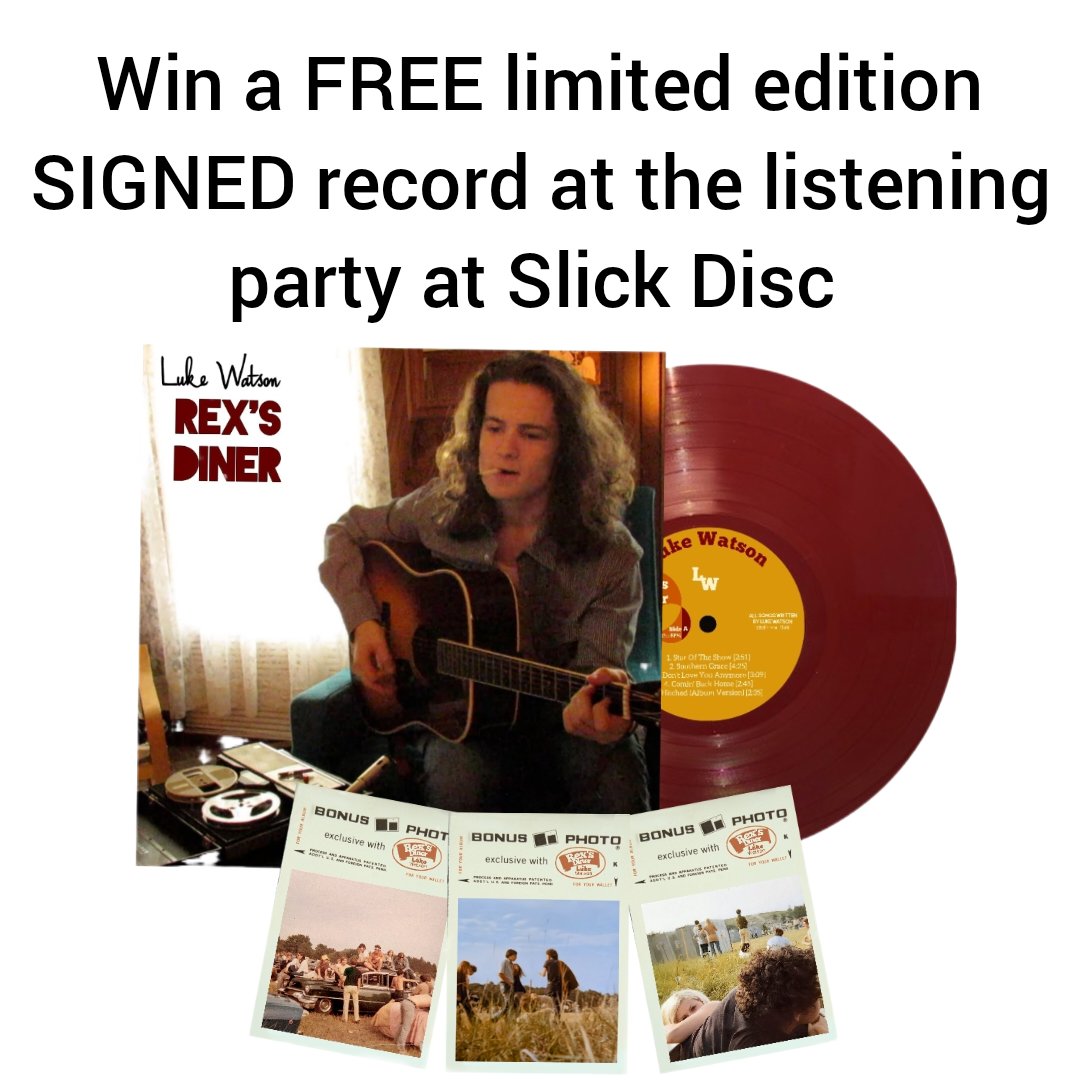 CraziesKing's tweet photo. Mark your calendars! May 14th at Slick Disc be putting on a pre-release listening party! Be the first person to hear the record and to buy; Vinyl, CD's, Cassettes, T-shirts and more!! It's Free entry and you could get a free signed copy of REX'S DINER on colored vinyl! https://t.co/dVdtJUSn6y