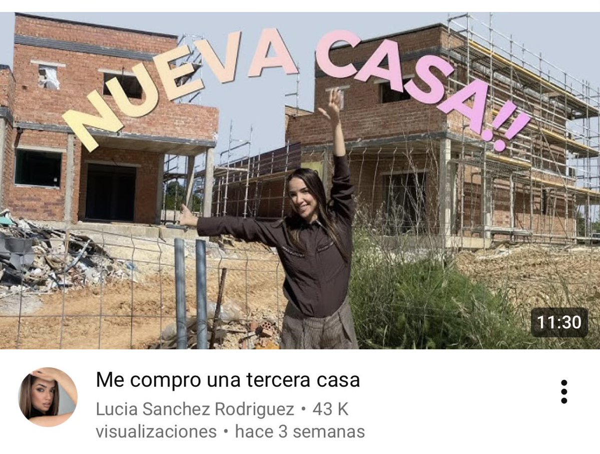 “Me compro mi tercera casa”

Solo los “influencers” pueden comprar casas en este país?

Encima esta es de la isla de las tentaciones 🫠