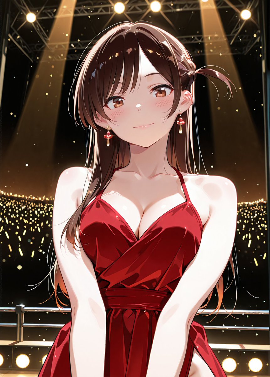 ドレスな水原千鶴さん SFW Illustration. No nudity or suggestive