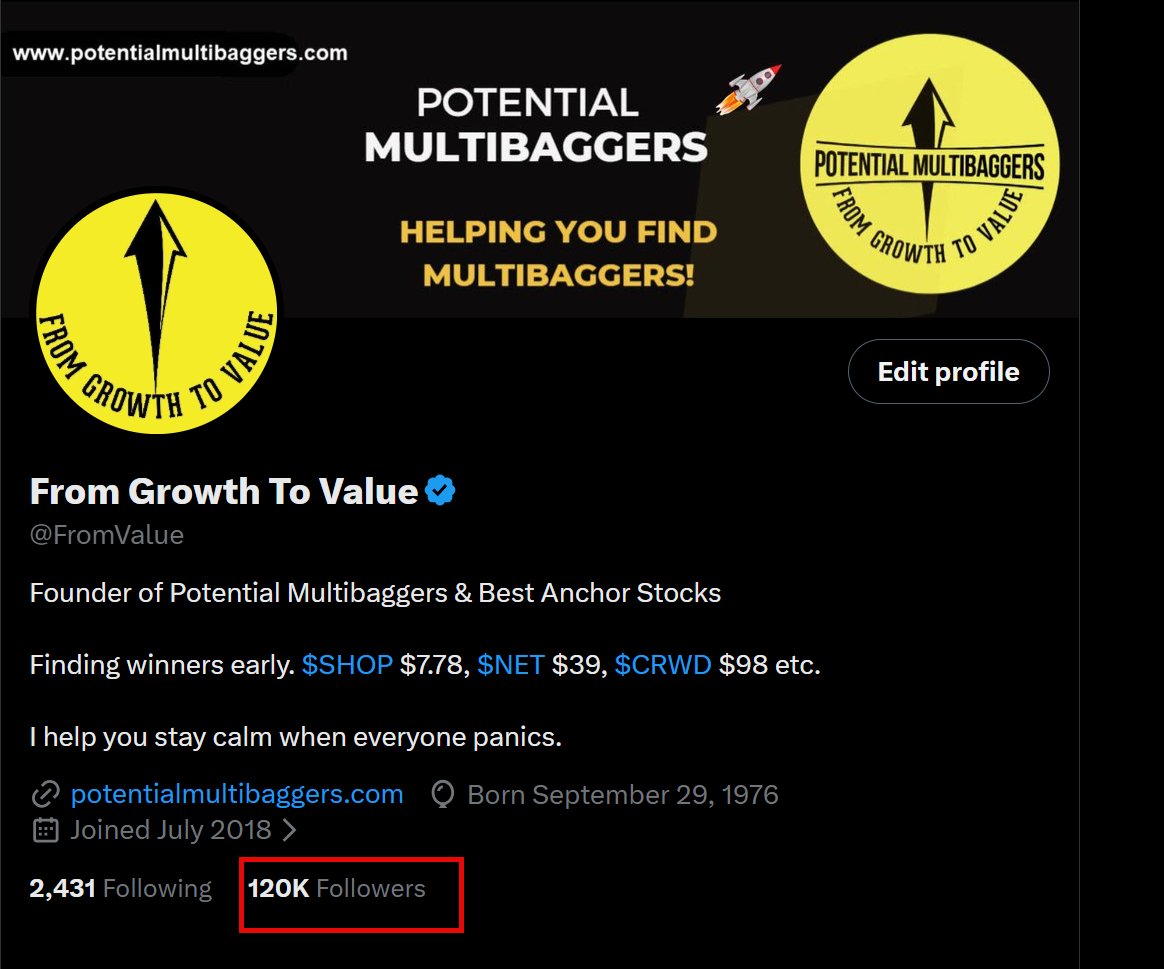 From Growth To Value tweet media