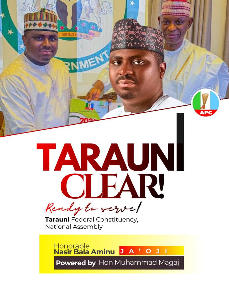MuhdAMagaji's tweet photo. Well deserved,

JAOJI for Tarauni 2027.

In sha Allah. https://t.co/Z5K0BS8HBW