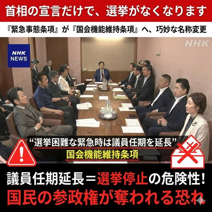 しつこいようですが、何度も言います。 

選挙なくなりますよ。