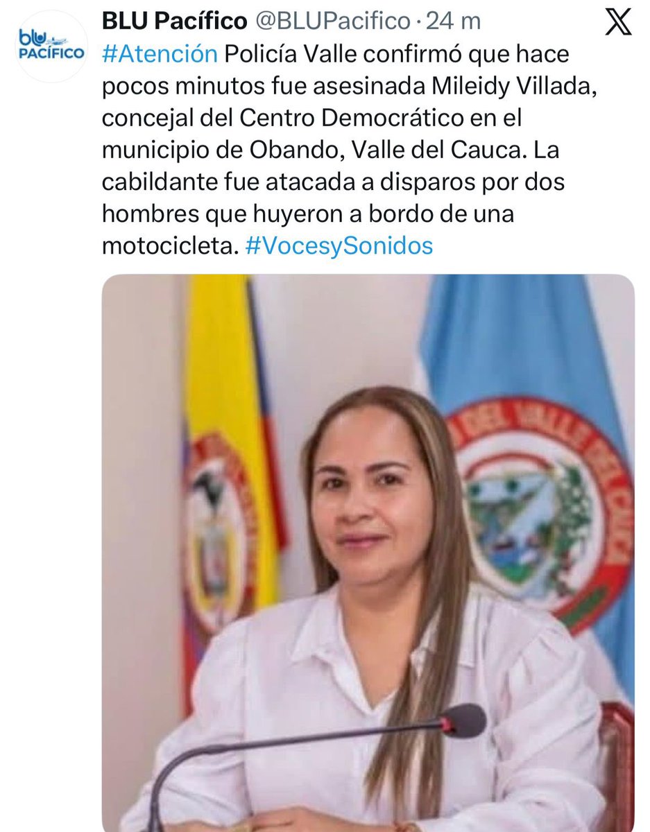Dolorosa noticia. Causa rabia e importancia que los criminales hagan lo que les da la gana mientras Petro y Cepeda defienden la “paz total”

Dios le dé fortaleza a la familia Mileidy Villada en estos momentos tan difíciles. 

¿<a href="/petrogustavo/">Gustavo Petro</a> las garantías solo son para los