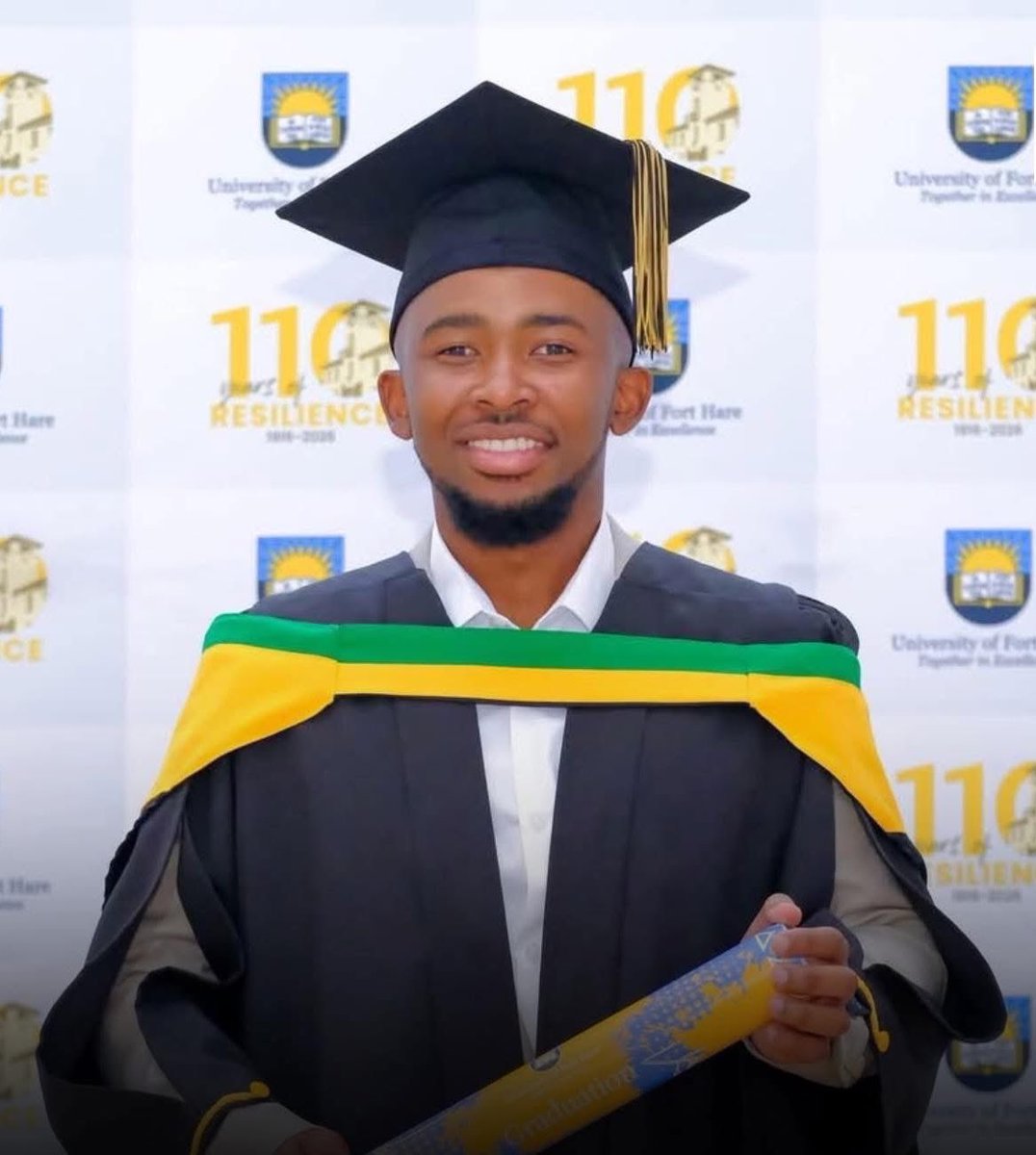 Simanye Tonono from the University of Fort Hare lost his mother, brother and two sisters in a house fire during his first year. At their funeral, he vowed to make them proud - and he did.

This week he graduated with 23 distinctions, turning pain into purpose and keeping the