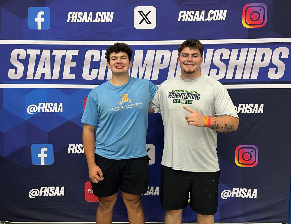 dforrester75's tweet photo. Had the honor to compete in the State Weightlifting Championships today in Lakeland.  @jaydenjimenezz congratulations for making it as well!

Can't believe this was my last time competing in high school.  I'm ready for the next chapter and @MarsHill_FB @CoachHearn1 @KBHolyman  

Thank you to @CoachSmith100 @WWHS_Football @_WHSAthletics for the support over the years!