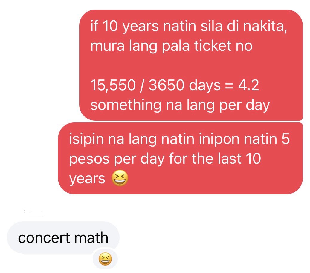 the math is mathing 💸💸

may we all secure our desired seats today!! ✨