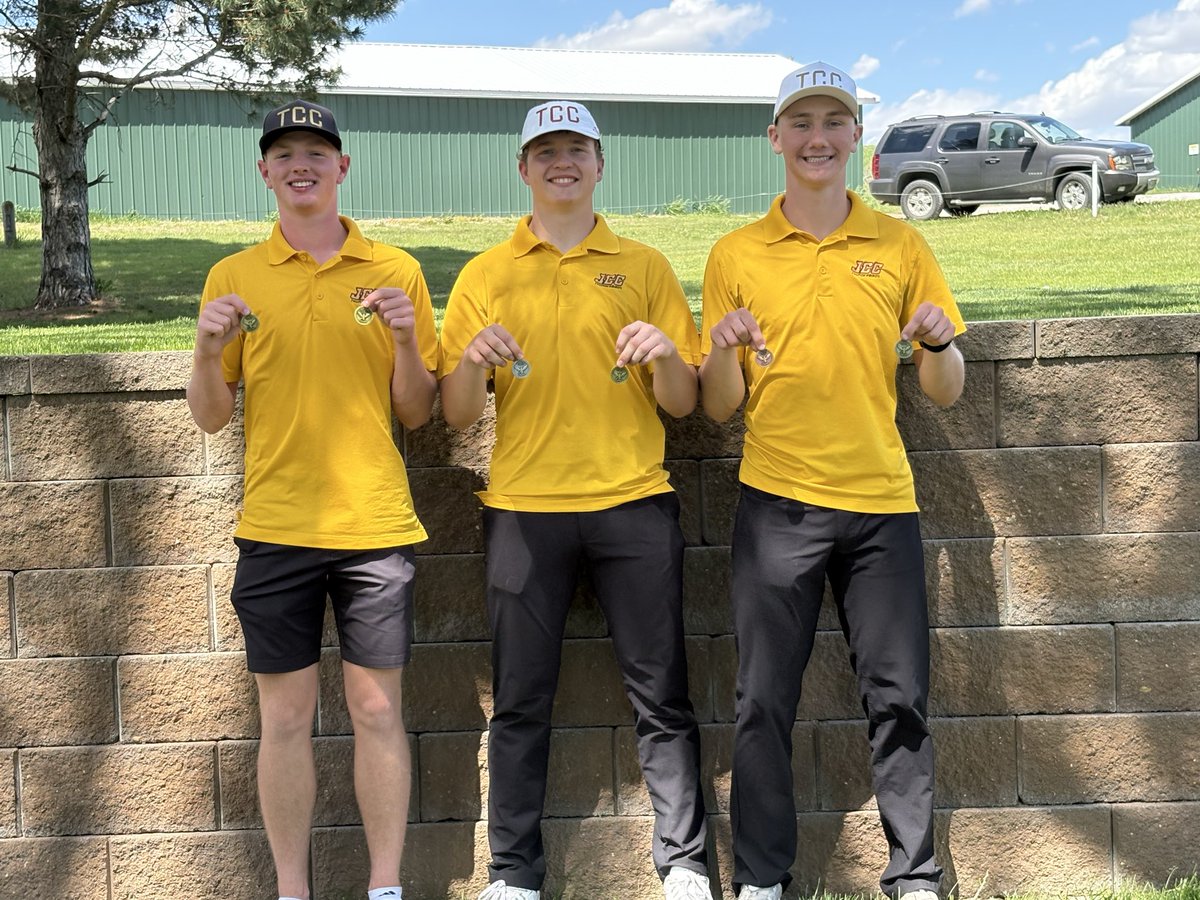 jccentralgolf's tweet photo. 2026 @JCCENTRAL Invite Champions  (4th consecutive).   Jack Waring 77, Cooper Jones 78, &amp; Wes Swanson 78 place 1st, 2nd, &amp; 3rd.  Regan Thies 84 10th, Caden McDonald 87 12th
JCC 309
J-B 313
AUB 342 https://t.co/qXoyTjE0VS