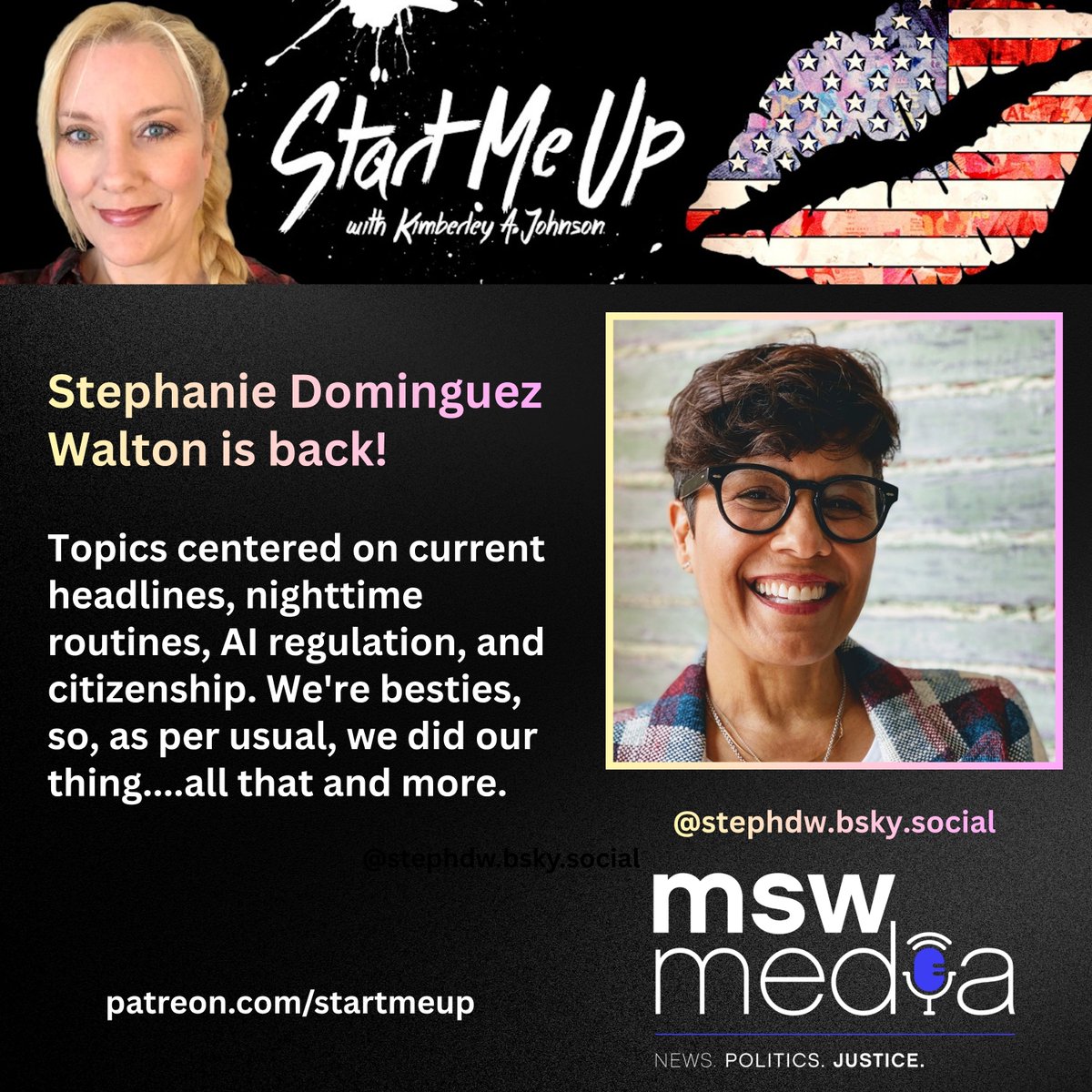 AuthorKimberley's tweet photo. New #StartMeUp 👅 podcast with my bestie #StephWalton  #MSWMedia

Listen: https://t.co/RapfQcWYKT https://t.co/4G1158fAx7