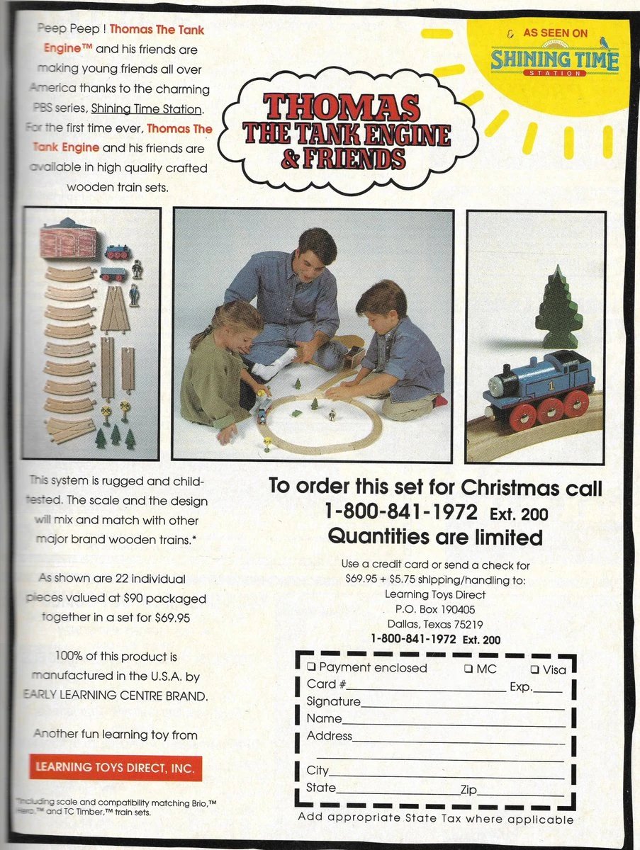 clickclacktrack's tweet photo. Today I received a Classic Toy Trains magazine that included a full photo of one of the prototypes for the TWR 22-piece stater set!

We previously only had a cropped version showing just Thomas from a catalog. https://t.co/lgNpaTBtZv