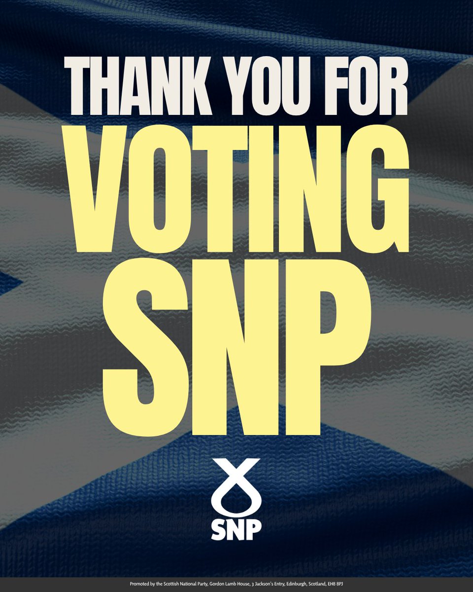 Polls are now closed.
Thank you to everyone who voted, volunteered, shared, phoned, knocked doors and helped get the SNP vote out across Scotland.
