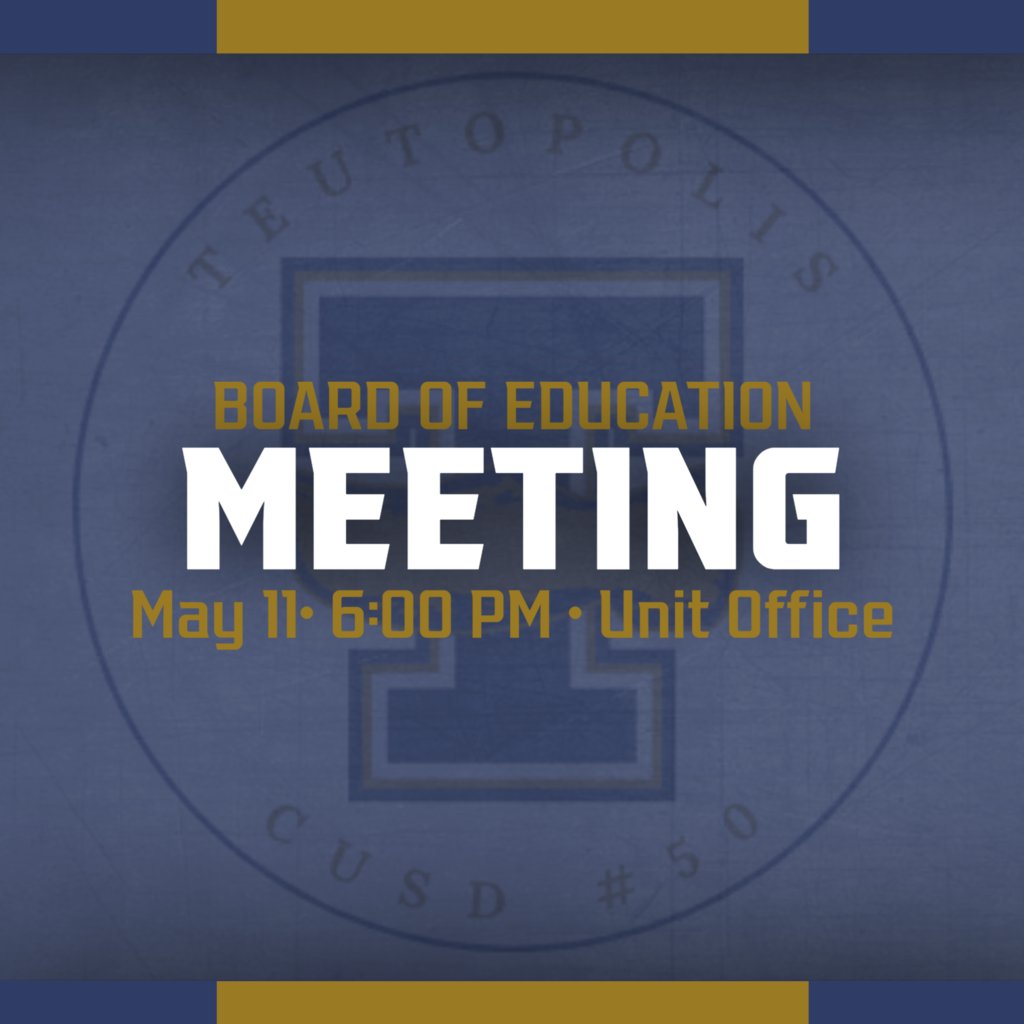 Unit50Schools's tweet photo. The Board of Education will have a regular meeting on May 11 at 6pm at the Unit Office. The agenda can be found here - https://t.co/7Z01XtJHNi https://t.co/AKoq4XzVAn