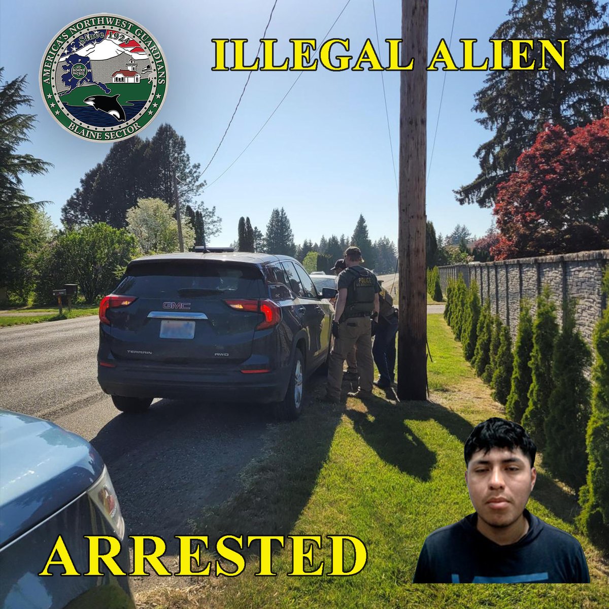 US Border Patrol Chief Patrol Agent Blaine Sector tweet media
