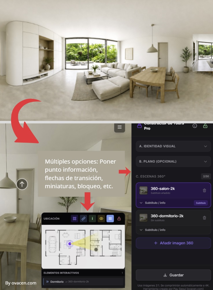 OVACEN's tweet photo. ⚡️Cómo hacer panorámicas 360 con IA✅¡Más programa gratis para recorridos virtuales! https://t.co/K5ZnLfdVrv a través de @OVACEN
#software #inmobiliarias #fotografia #IA #arquitectura #diseño #tourvirtuales #Visor360 #ChatGPT https://t.co/QzfuLr9gZN