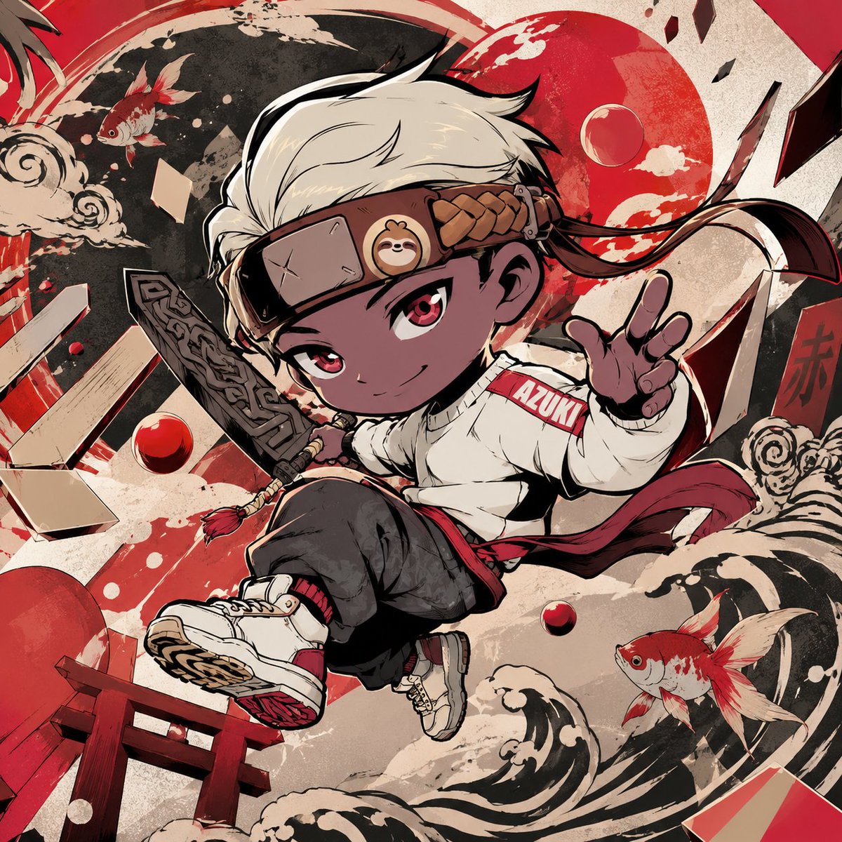 Pixlit's tweet photo. This prompt cooks with @Azuki. https://t.co/q5lBYyGI0x