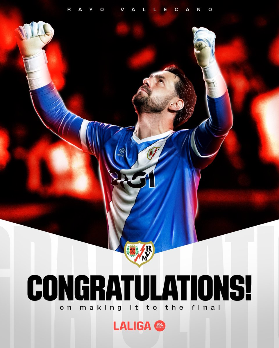 Enhorabuena, <a href="/RayoVallecano/">Rayo Vallecano</a>! ⚡️🇪🇺

#LALIGAEASPORTS