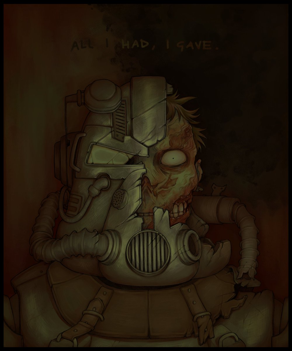 666sludge's tweet photo. thinking about the brotherhood of steel again https://t.co/OFI0s1t8oN