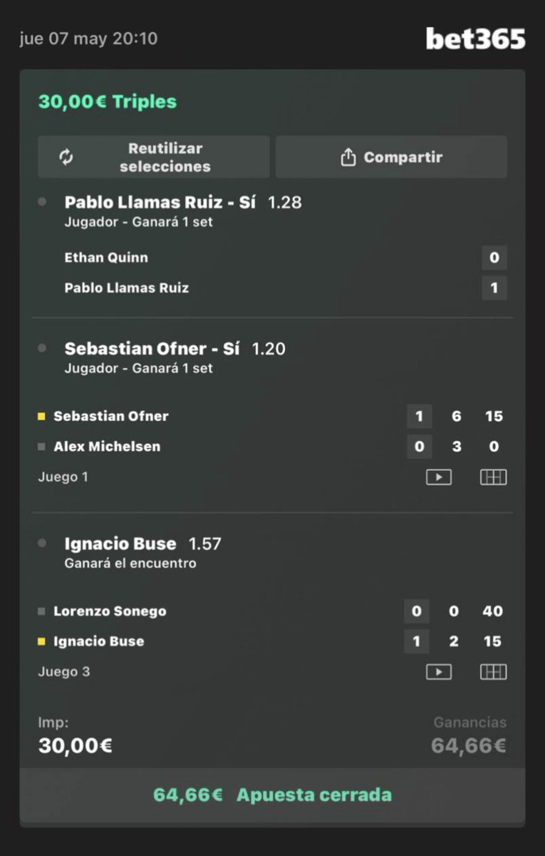 BreakTenniss's tweet photo. QUE COÑO ES ESTO 💶

Todo dentro
Combinada @ 6;46✅
Gana Navone ✅
Combinada @ 2;44 ✅
Gana Buse ✅
Set Ofner + Set blocks ✅
Gana blocks @ 1;92 ✅
2 Set tirante ✅

Entrar ya o os arrepentiréis 🚨
LINK AQUÍ O EN BIO 

https://t.co/a5qEpwA87e https://t.co/p1df5C7QIW