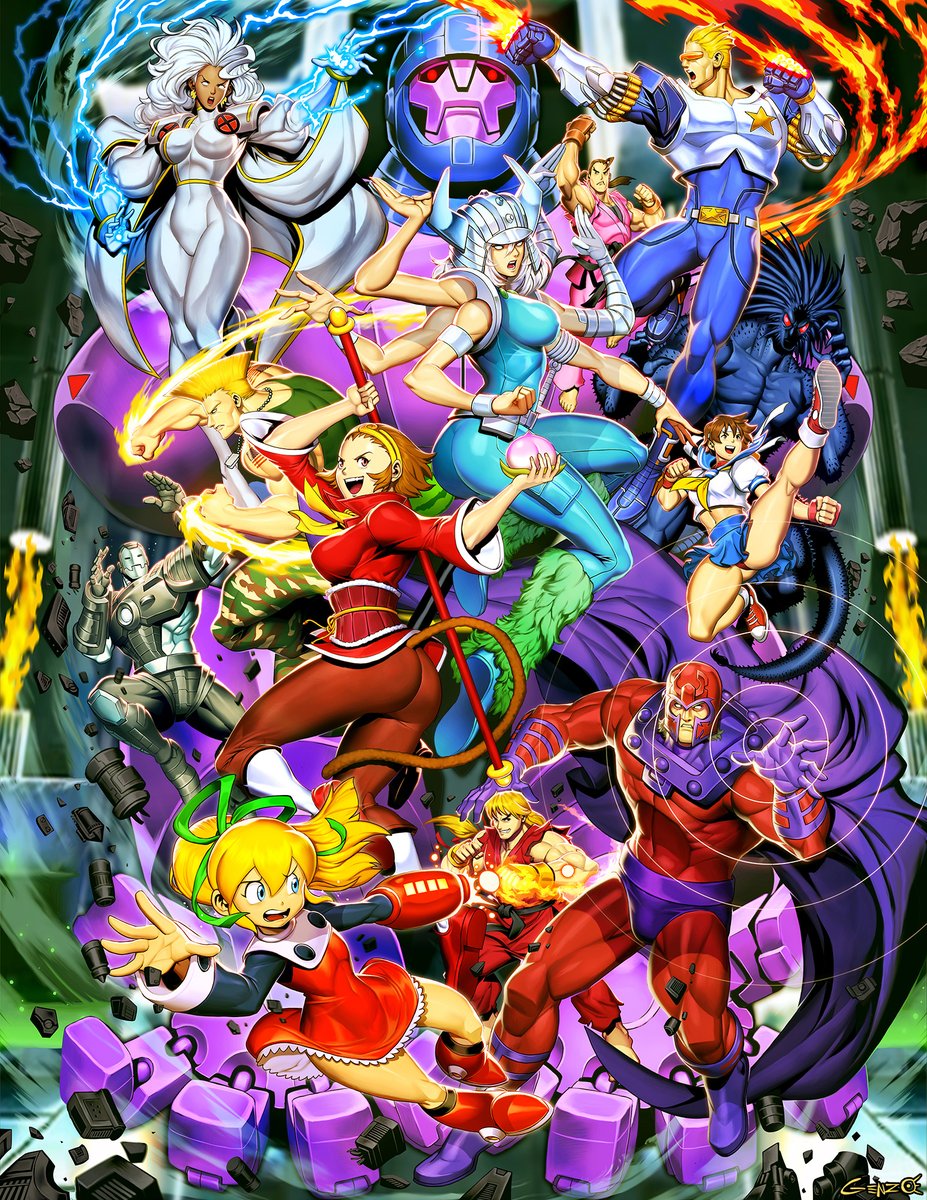 This is an illustration I made for #Marvel VS #Capcom: Ultimate Complete Works, published by the awesome guys at <a href="/UdonEnt/">UDON Entertainment</a> #streetfighter #xmen