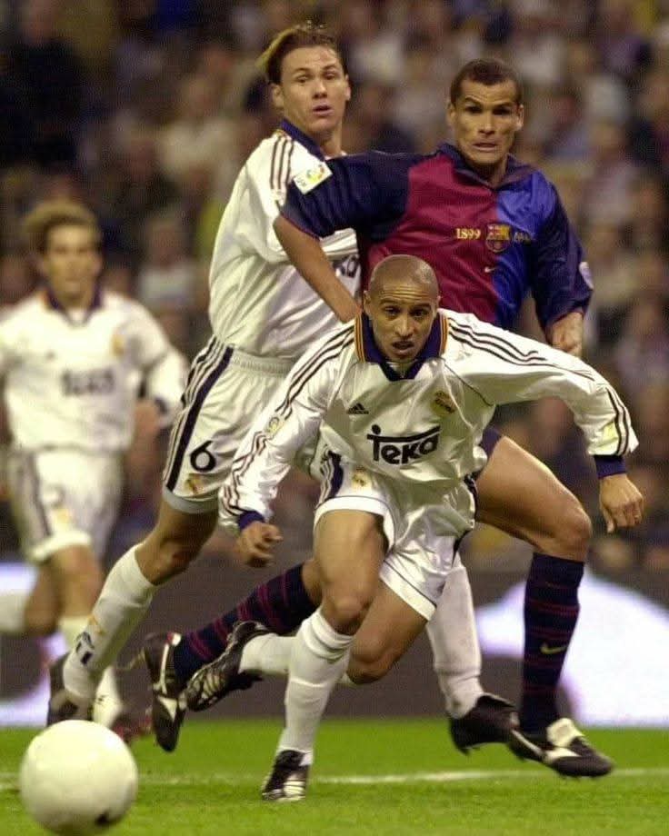 Roberto Carlos, Redondo y Rivaldo.