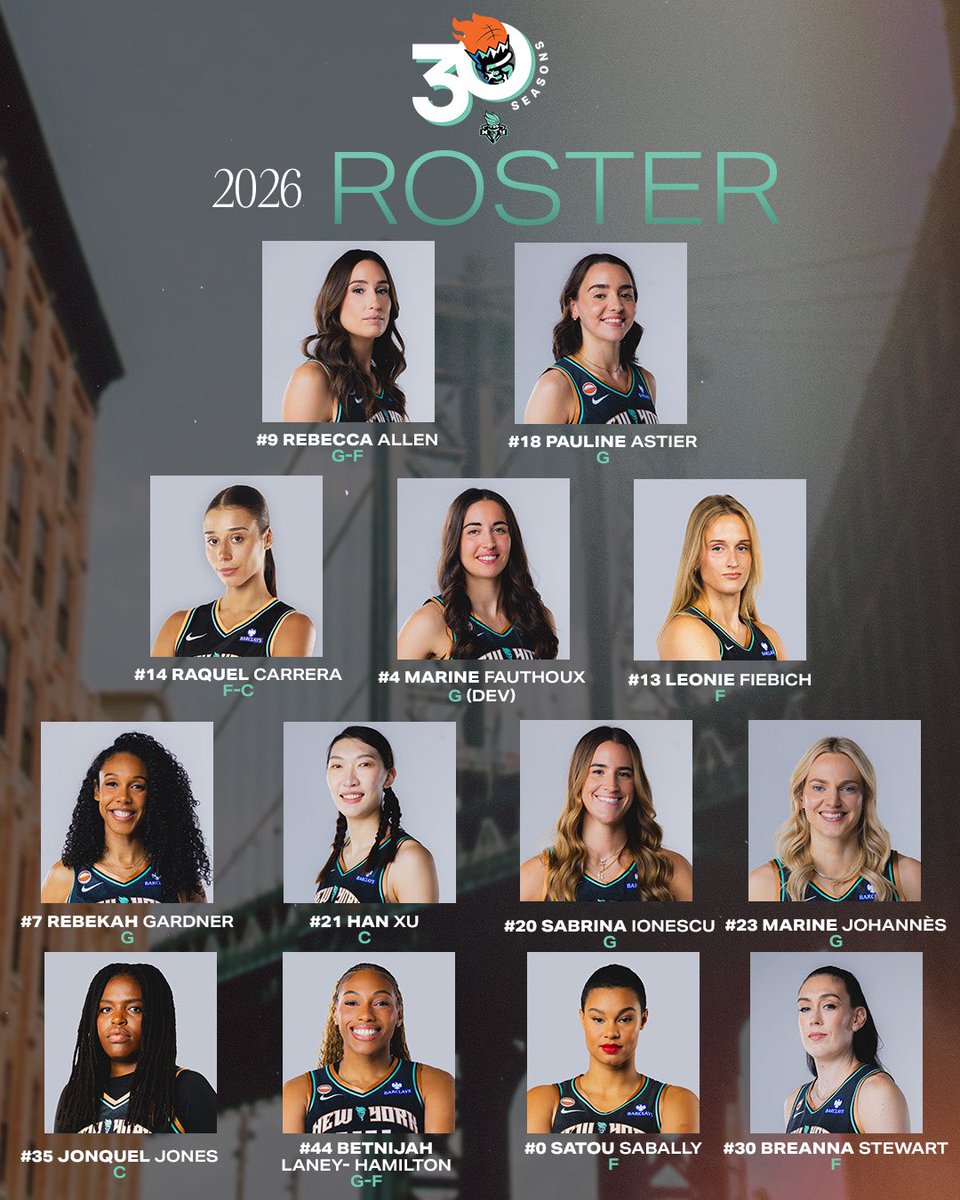 Final roster is locked in for #SEAFOAMSZN🗽